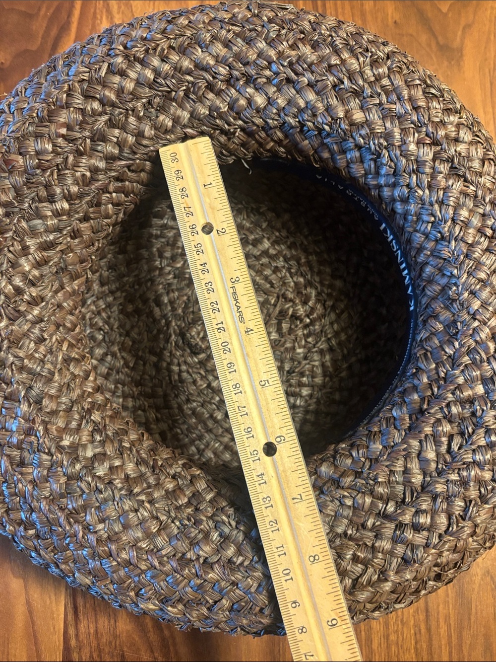 Helen Kaminski Handmade in Madagascar Woven Raffia Sun Hat - Natural Brown - Picture 7 of 8